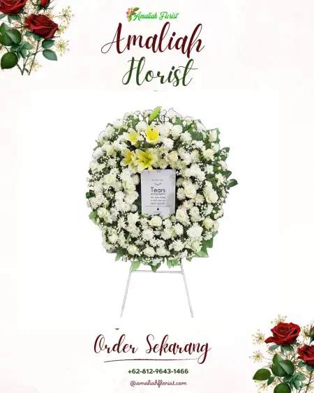 Krans Bunga Duka Kotes