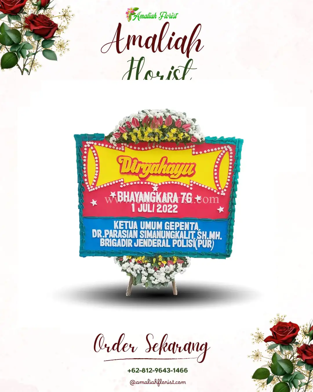 Papan Bunga HUT Ulang Tahun Kotes